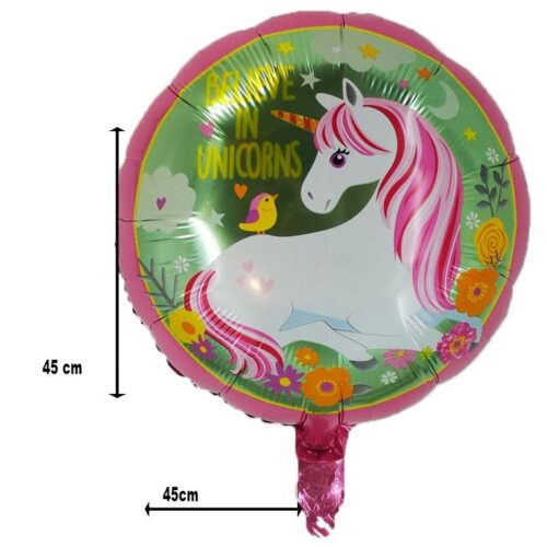 Folienballon-Einhorn-rund-45-cm