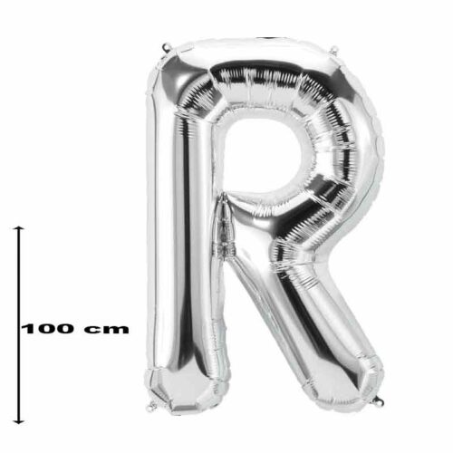 Folienballon-Buchstabe-R-Silber-100-cm