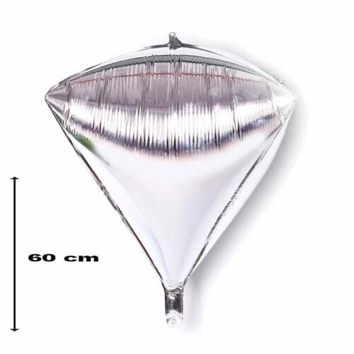 Folienballon-Diamant-silber