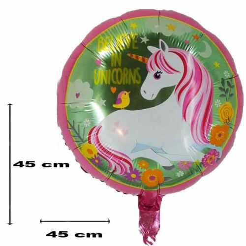 Folienballon-Einhornballon-rund