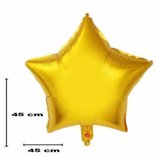 Folienballon-Stern-gold-45-cm