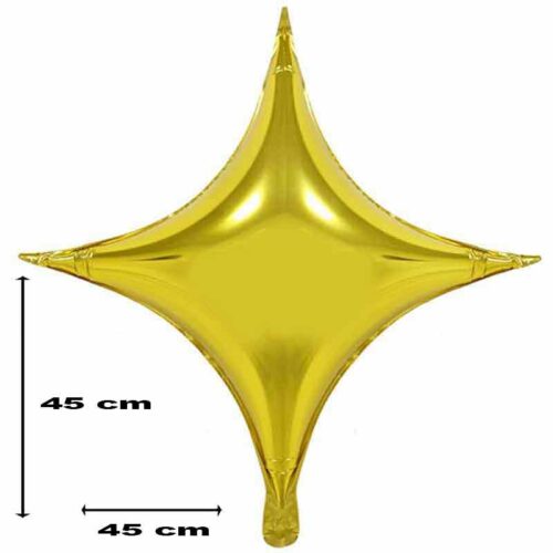 Folienballon-Stern-gold-45-cm-vier