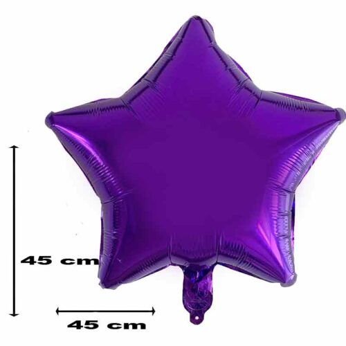 Folienballon-Stern-lila-45-cm