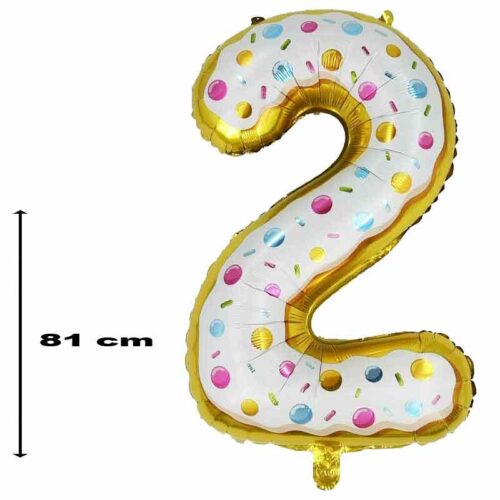 Folienballon-Zahl-2-Donutsmuster-81-cm