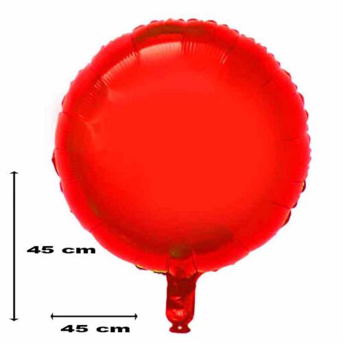 Folienballon-rund-rot
