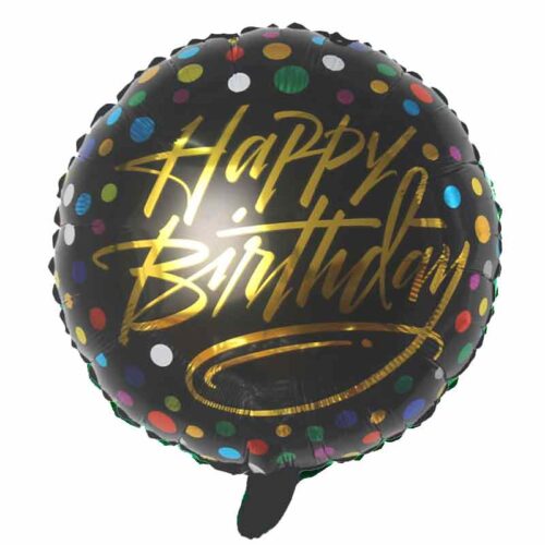 Happy-Birthdayballon-rund-45-cm